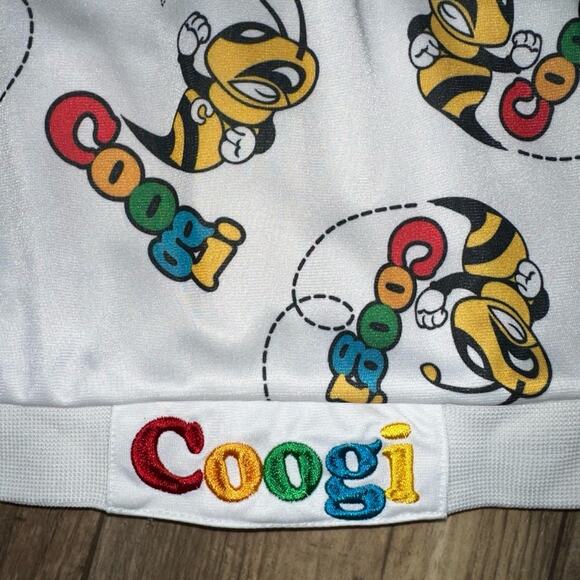 Coogi Y2K Baby Bee Multicolor Logo Bee Pattern Full Zip Jacket Size 18M - Picture 12 of 16
